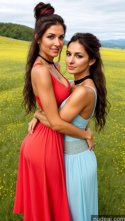 related ai porn images free for Model Perfect Boobs Beautiful Skinny Perfect Body Oiled Body 20s Serious Shocked German Meadow Blouse Casual Dress Long Skirt Detailed Deep Blue Eyes Clitoris Ponytail Brunette Dynamic View Two Carry On Back Hug From Behind Aamira, Long Hair, Bangs Pinned Back, Topknot, Forehead, Choker, Bare Shoulder, Cleavage, Red Dress, Frilled Dress, Bow, Sleeveless