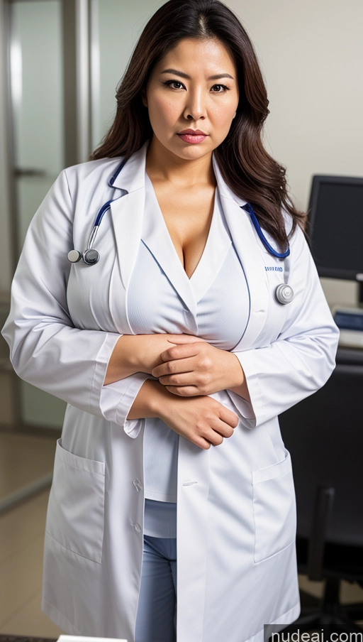 related ai porn images free for Busty Perfect Boobs Beautiful Big Hips Thick Perfect Body Seductive Angry Asian Hospital Front View Doctor Lab Coat 60s