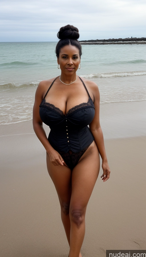 related ai porn images free for One Huge Boobs Pubic Hair Serious Nude Dark Lighting Victorian Milf 40s 60s Brunette Hair Bun Black Beach Front View
