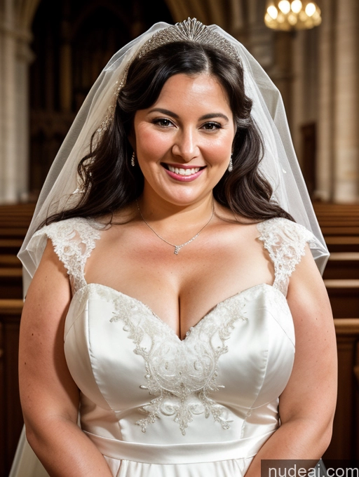 related ai porn images free for Milf Chubby Busty Big Hips Short 30s Happy Black Hair Long Hair Fairer Skin White Church Close-up View Wedding
