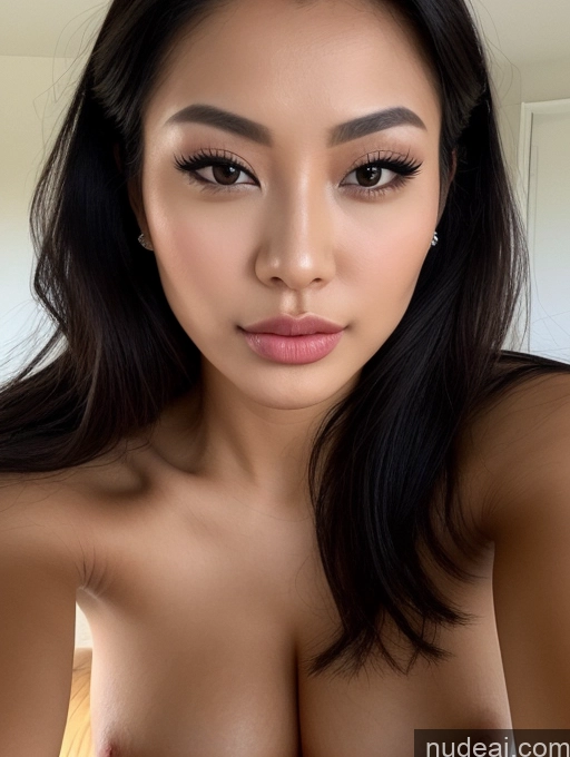 related ai porn images free for Beautiful Perfect Body Close-up View Perfect Boobs 20s Black Hair Chinese Detailed Pouting Lips Long Hair Yoga Pants Topless Partially Nude