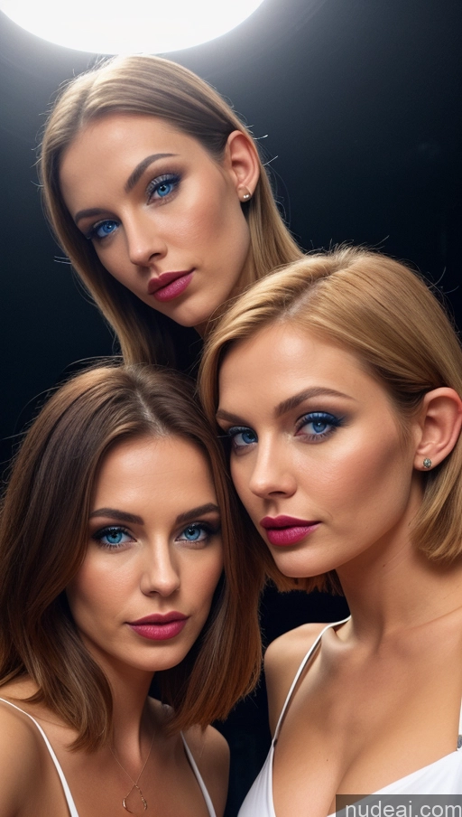 related ai porn images free for Woman Two Perfect Boobs Beautiful Skinny Abs Ginger Bobcut Swedish Cleavage Bright Lighting Detailed Prayhands, Interlocked Fingers, Own Hands Together Dress Transparent Deep Blue Eyes Club Pouting Lips