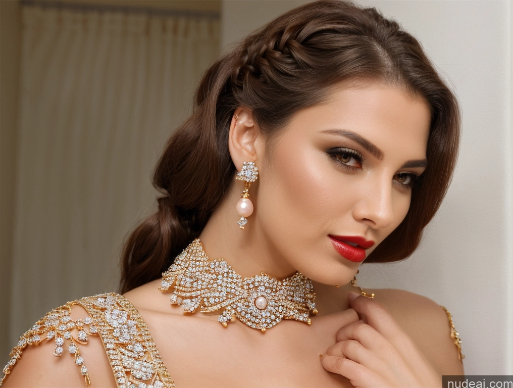 related ai porn images free for Model One Perfect Boobs Lipstick Perfect Body Tall 20s Sexy Face Black Hair Russian Diamond Jewelry Gold Jewelry Jewelry Pearl Jewelry Detailed Wedding Dress Extension (Champagne) Woman Open Forward Bra Pull Down Braided Changing Room
