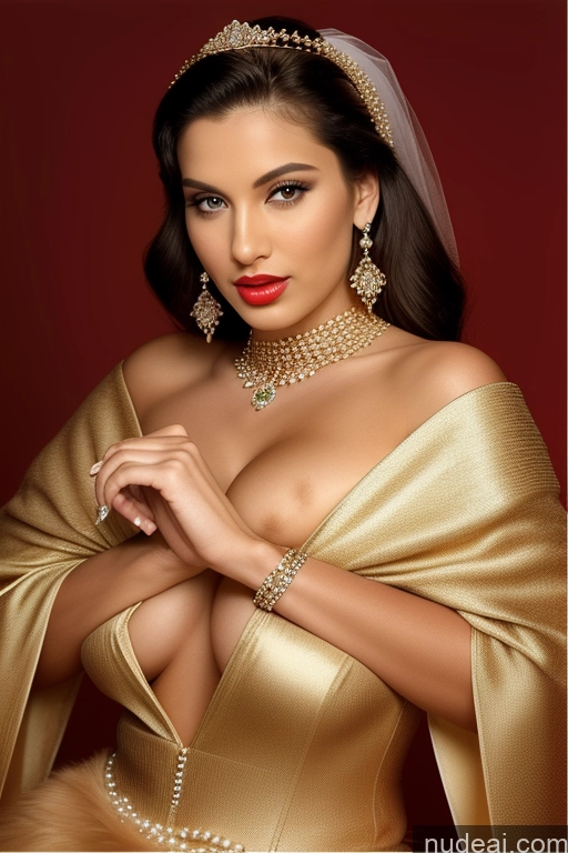 related ai porn images free for One Perfect Boobs Lipstick Perfect Body Tall 20s Sexy Face Black Hair Russian Diamond Jewelry Gold Jewelry Jewelry Pearl Jewelry Detailed Front View Hair Bun Party Wedding Bra Pull Down Miss Universe Model