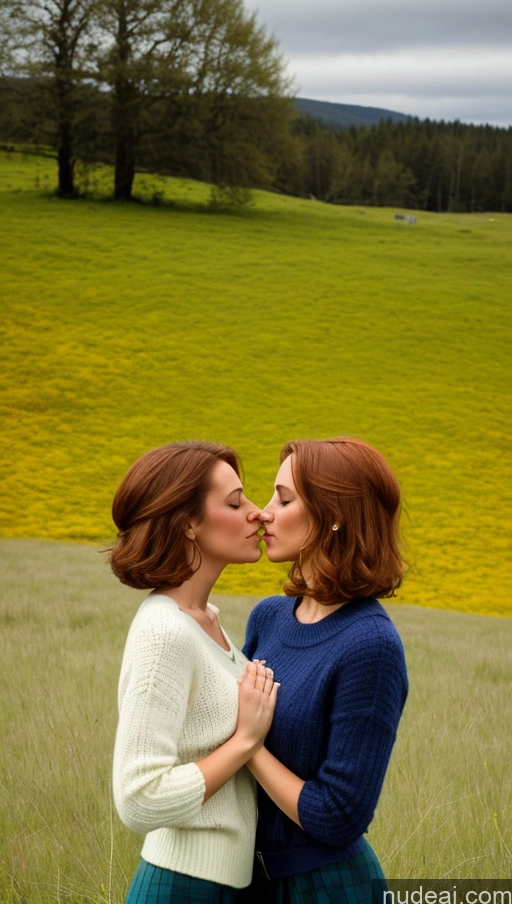related ai porn images free for Two Perfect Boobs Beautiful Skinny Abs Seductive Bobcut Cleavage Bright Lighting Detailed Prayhands, Interlocked Fingers, Own Hands Together Deep Blue Eyes Woman Kilt 60s Sweater Irish Meadow Kisses