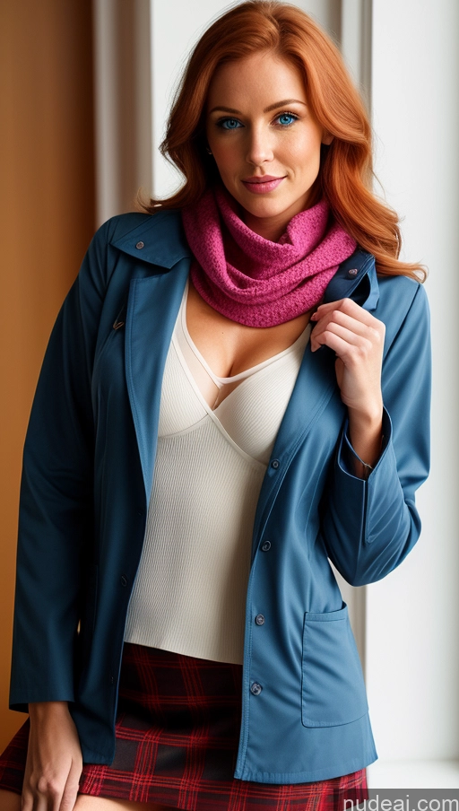 related ai porn images free for Woman Two Perfect Boobs Beautiful Skinny Abs Bobcut Irish 60s Jacket Kilt Nurse Scarf Cleavage Bright Lighting Detailed Prayhands, Interlocked Fingers, Own Hands Together Deep Blue Eyes 20s