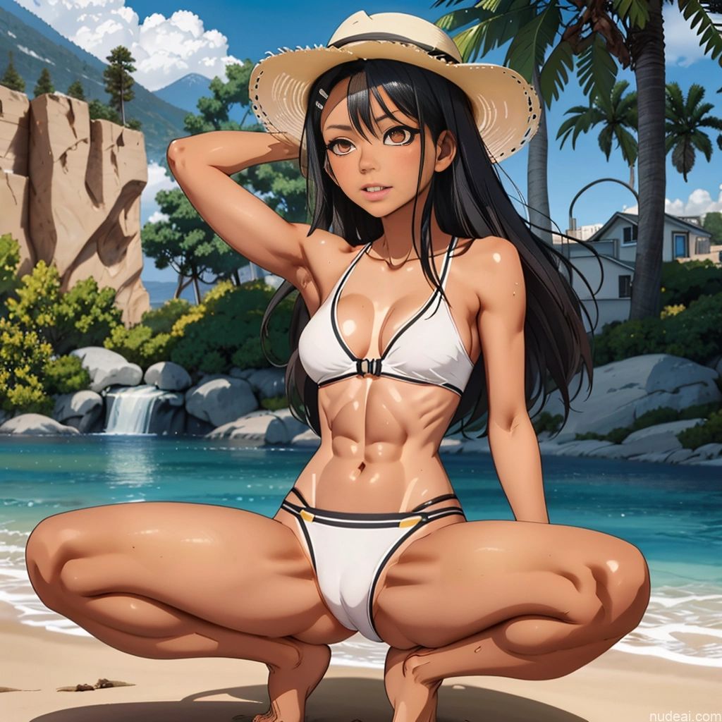 Perfect Boobs Perfect Body Pubic Hair Nagatoro Hayase, Hair Ornament, Brown Eyes, Hairclip ,dark Skin, Black Hair Nude 18 20s T-pose Partially Nude Jumping Squatting Straddling Spreading Legs Create An Open Vagina Topless Peeing Tanned Skin