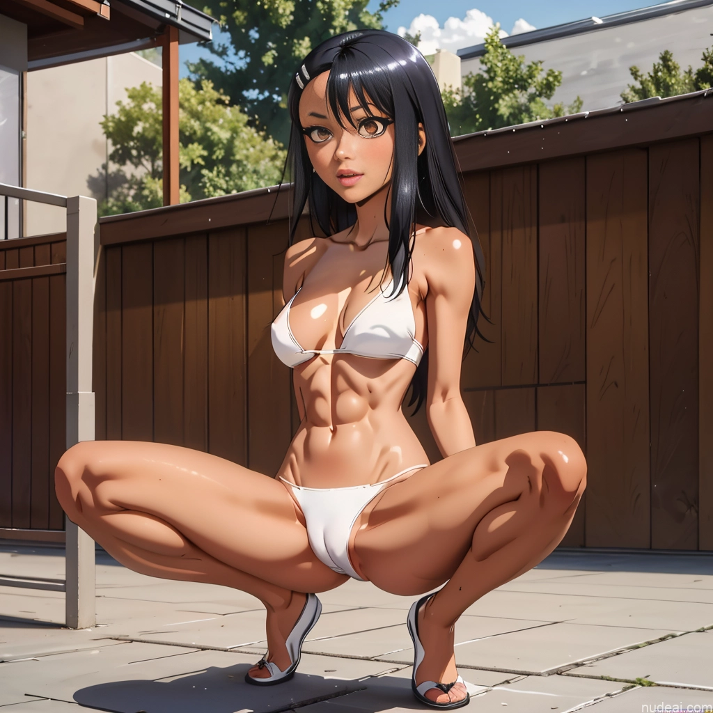 ai nude image of pics of Perfect Boobs Perfect Body Pubic Hair Nagatoro Hayase, Hair Ornament, Brown Eyes, Hairclip ,dark Skin, Black Hair Nude 18 20s T-pose Partially Nude Jumping Squatting Straddling Spreading Legs Create An Open Vagina Topless Peeing Beautiful Woman