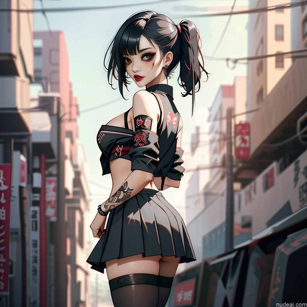 related ai porn images free for Asian School Uniform, Cleavage Cutout, Clothing Cutout, Pleated Skirt, Thighhighs Perfect Boobs Beautiful Lipstick Small Ass Gothic Punk Girl