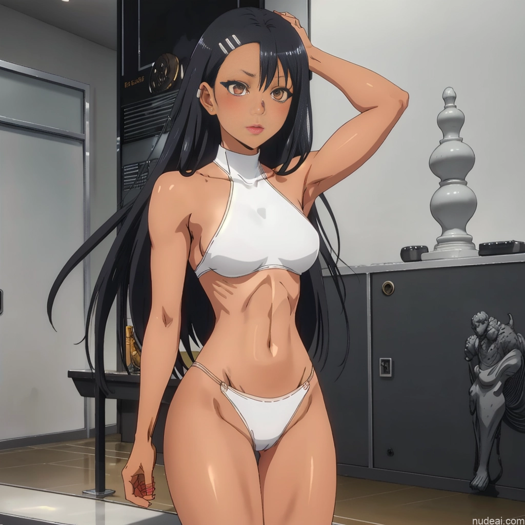 ai nude image of pics of Nagatoro Hayase, Hair Ornament, Brown Eyes, Hairclip ,dark Skin, Black Hair Perfect Boobs Beautiful Perfect Body Pubic Hair Nude Human SexToy 3d