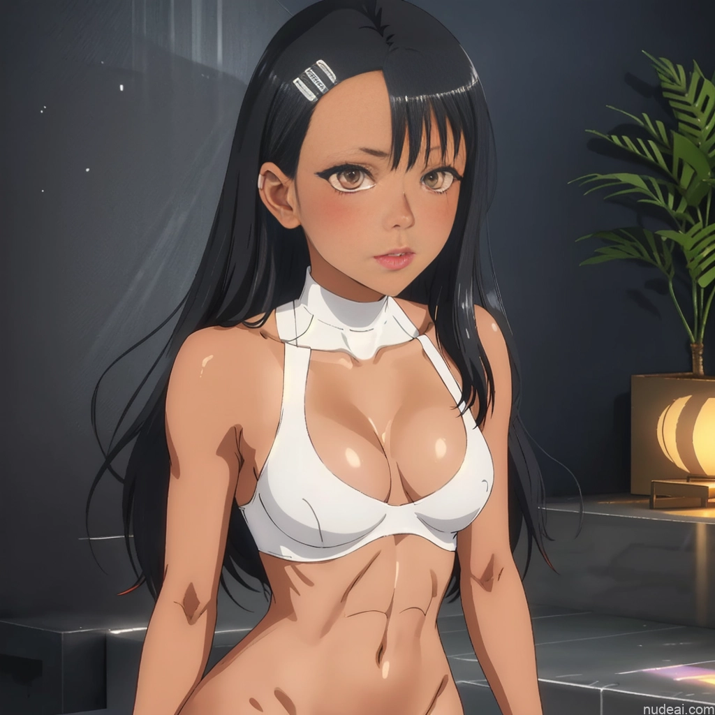 ai nude image of pics of Nagatoro Hayase, Hair Ornament, Brown Eyes, Hairclip ,dark Skin, Black Hair Perfect Boobs Beautiful Perfect Body Pubic Hair Nude Human SexToy 3d