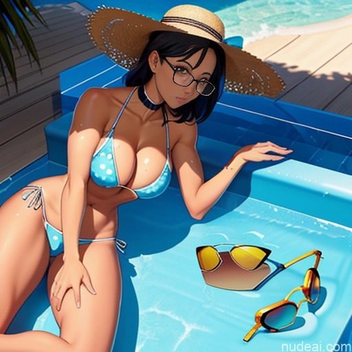 ai nude image of pics of Milf One Busty Perfect Boobs Beautiful Glasses Thick Short Perfect Body Tanned Skin Spread_legs, Pussy, Split_legs Soft Anime Crisp Anime Bikini Choker Thong Topless Cleavage Transparent Sleeping Spreading Legs Spread Pussy Pool