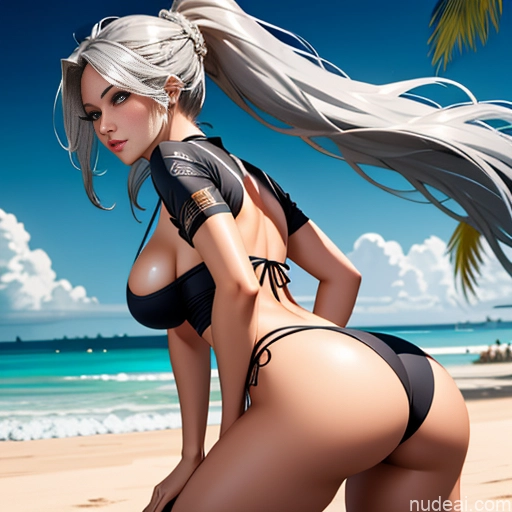 ai nude image of pics of Bimbo One Big Hips Big Ass Busty Huge Boobs Beautiful Long Hair Short 18 Sexy Face Black Hair Straight Japanese 3d Changing Room Back View Close-up View Bending Over Beach Volleyball Cleavage Bright Lighting