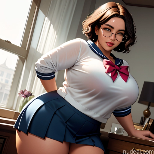 related ai porn images free for 18 Short Hair Bows Shirt Sweater Sailor High Socks Long Skirt Bedroom Spreading Legs On Back Glasses Chubby