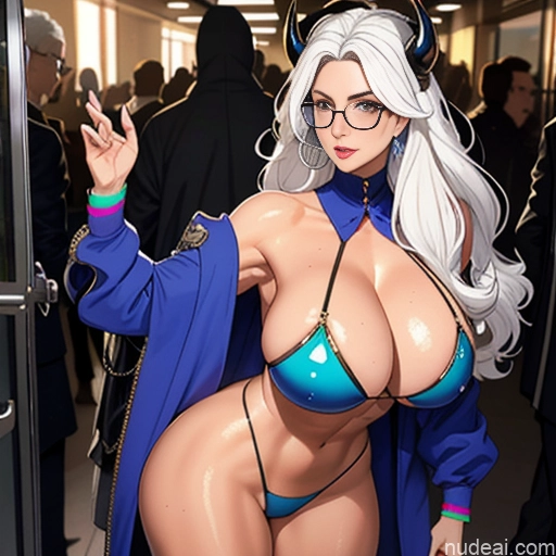 related ai porn images free for Several Woman Huge Boobs Glasses Busty Big Ass Thick Tall Perfect Body Orgasm White Hair Messy Changing Room Cumshot Nude