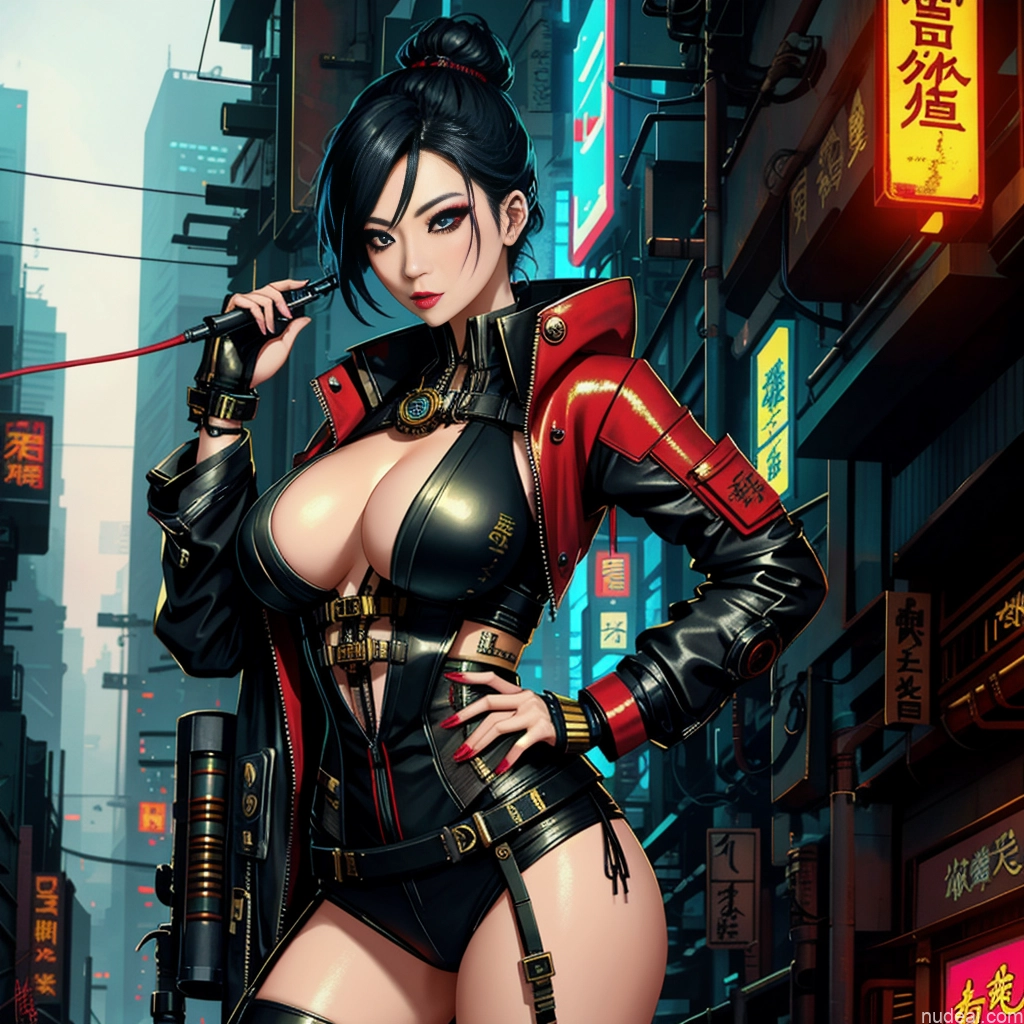 ai nude image of pics of Asian Cyberpunk Steampunk