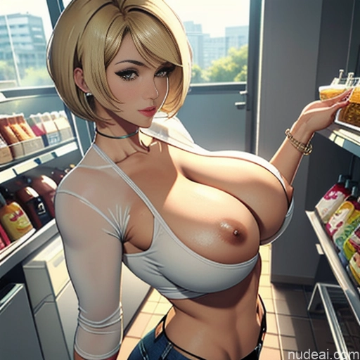 ai nude image of pics of Milf One Huge Boobs Perfect Boobs Beautiful Thick Big Hips Perfect Body Short Hair Blonde Pixie Soft + Warm Skin Detail (beta) Grocery Jeans Shirt Pokies Huge Tits, Hard Nipples Cleavage Transparent Pearl Jewelry Slicked