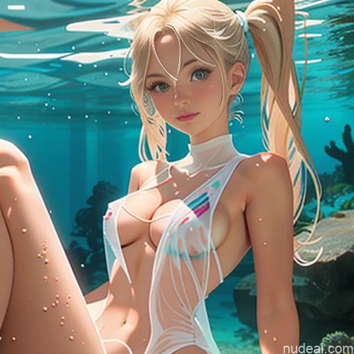 ai nude image of pics of Sorority One Skinny Small Tits Small Ass Short Better Swimwear One Piece V2 18 Blonde Pigtails White Soft Anime Underwater Transparent