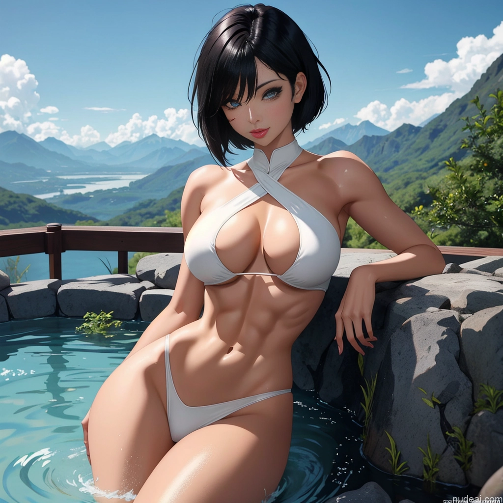 ai nude image of pics of Woman One Busty Perfect Boobs Perfect Body 18 20s Ahegao Black Hair Crisp Anime Mountains Onsen Front View Nude Cosplay Short Hair Orgasm Ginger Slicked Warm Anime Soft Anime Bathing Spreading Legs