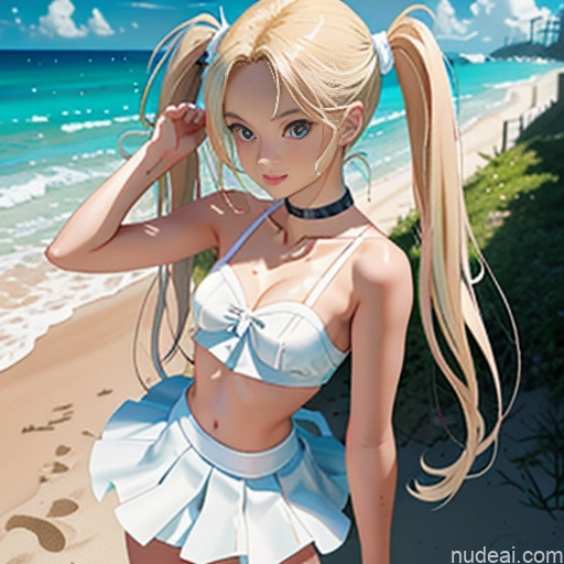 ai nude image of pics of Sorority One Skinny Small Tits Small Ass 18 Blonde Pigtails White Soft Anime Beach Choker Better Swimwear Beach Tutu