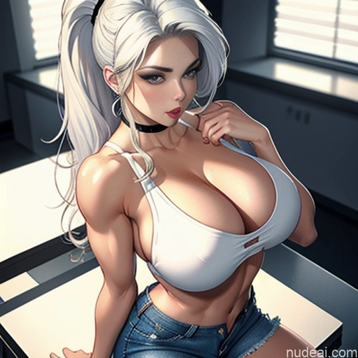 related ai porn images free for Woman One Huge Boobs Perfect Boobs Beautiful Perfect Body Huge Tits, Hard Nipples 18 Blonde White Hair Ponytail Soft + Warm Skin Detail (beta) Short Shorts Tank Top Cleavage Transparent Jeans Undone Jewelry Pokies Office Dark Lighting Pouting Lips Sexy Face