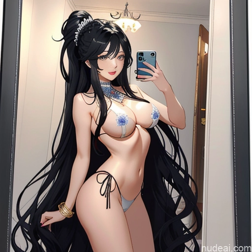 related ai porn images free for Woman Two Perfect Boobs Beautiful Long Hair 18 Shocked Black Hair White Hair Straight Italian Russian Mirror Selfie Prison Front View Spreading Legs Nude Detailed Bright Lighting Diamond Jewelry Transparent