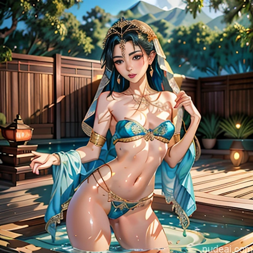 Miss Universe Model Oiled Body 18 Rainbow Haired Girl Slicked Japanese Ahegao China Goddess Fashion Hot Tub Undressing Bra