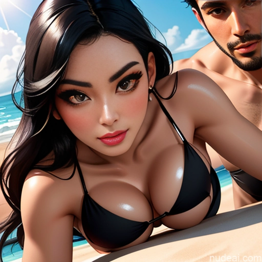 related ai porn images free for Model One Perfect Boobs Big Hips 30s Black Hair Slicked Asian Soft + Warm 3d High Heels Cleavage Beer Pearl Jewelry Woman + Man Pouting Lips Seductive Sexy Face Beach Bra Crop Top Oiled Body Fairer Skin Straddling Cumshot Blowjob On Back Bending Over