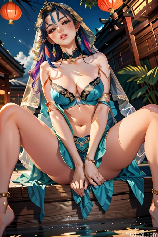 Miss Universe Model 18 Rainbow Haired Girl Pixie Sauna Soinegemshadow No Panties? Two Ahegao China Goddess Fashion Undressing Bra