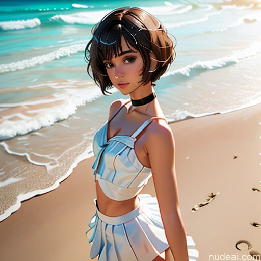 One Sorority Skinny Small Tits Small Ass Short Short Hair Brunette Pixie Messy White Soft Anime Beach Choker Better Swimwear Beach Tutu Angel