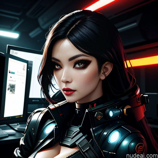 ai nude image of pics of Asian Skin Detail (beta) Cyberpunk Military Dark_Fantasy_Style