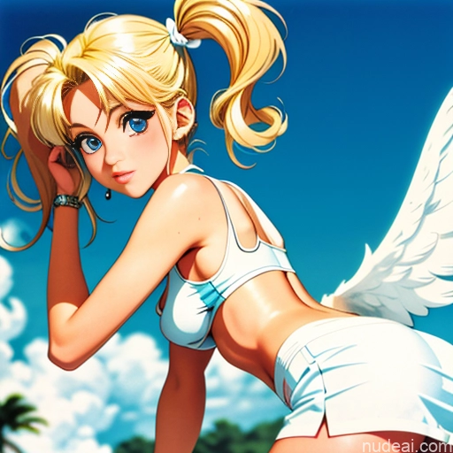 One Sorority Skinny Small Tits Small Ass Short Blonde Pigtails White Soft Anime 80s Cheerleader Blowjob Angel