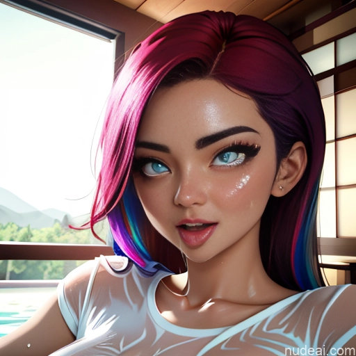 related ai porn images free for Miss Universe Model Human SexToy 18 Rainbow Haired Girl Slicked Japanese Bedroom POV Focus Sex Cumshot Ahegao (smile) Wet T-Shirt