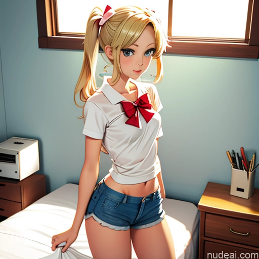 related ai porn images free for One Sorority Skinny Small Tits Small Ass Blonde Pigtails White Warm Anime Bedroom Bows Shirt Short Shorts