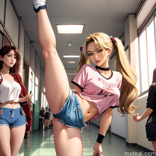 related ai porn images free for Asian Sorority Two 18 Sexy Face Blonde Brunette Pigtails Straight School Hallway Dolphin Shorts Scissors Pose On Back Cumshot Crisp Anime Skin Detail (beta) Anime