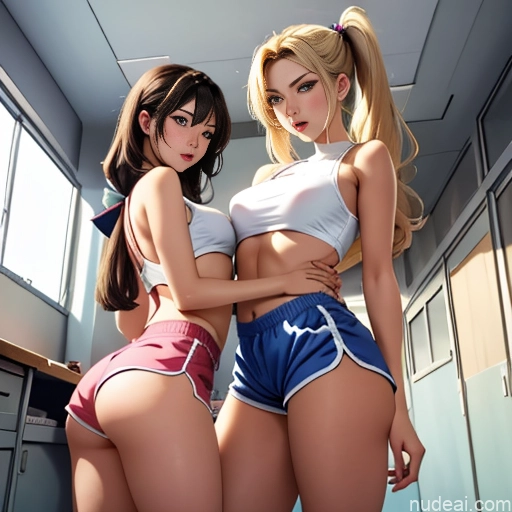 related ai porn images free for Asian Sorority Two 18 Sexy Face Blonde Brunette Pigtails Straight School Hallway Dolphin Shorts Scissors Pose On Back Cumshot Crisp Anime Skin Detail (beta) Anime Blowjob