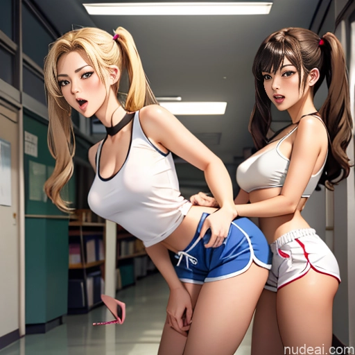 related ai porn images free for Asian Sorority Two 18 Sexy Face Blonde Brunette Pigtails Straight School Hallway Dolphin Shorts Scissors Pose On Back Cumshot Crisp Anime Skin Detail (beta) Anime Blowjob