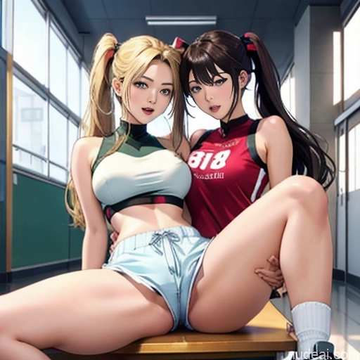 related ai porn images free for Asian Sorority Two 18 Sexy Face Blonde Brunette Pigtails Straight School Hallway Dolphin Shorts Scissors Pose On Back Cumshot Crisp Anime Skin Detail (beta) Anime Detailed