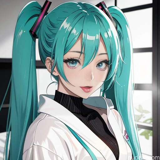 related ai porn images free for Hatsune Miku Ahegao 18 Bathrobe Bedroom Front View