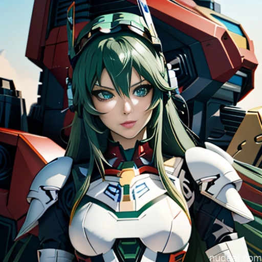 related ai porn images free for 1girl Hu Tao: Genshin Impact Cosplayers SuperMecha: A-Mecha Musume A素体机娘 Close-up View Green Hair