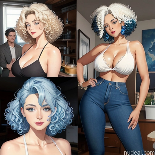 related ai porn images free for Woman + Man Several Short Hair Curly Hair Fairer Skin 18 Ahegao Blue Hair White Hair Messy Soft Anime Bedroom Side View Sleeping Jeans Partially Nude Wine Dark Lighting