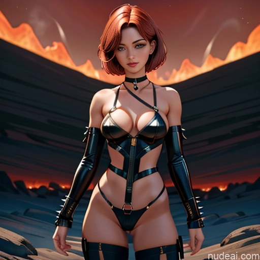 Perfect Boobs Beautiful Small Ass Skinny Perfect Body Fairer Skin Short Hair Seductive Ginger 18 Rockstar Hair 3d Hell Pose 不小心摔倒 Fallen_down Bdsm Choker Lingerie Latex Witch Glowing, Skull, Armor, Spikes, Teeth, Monster, Dirty, Tentacles, Pus, Pimples, Crack, Truenurgle Bondage Outfit/Dominatrix 拘束带装 Corset Gothique Dark Lighting Devil