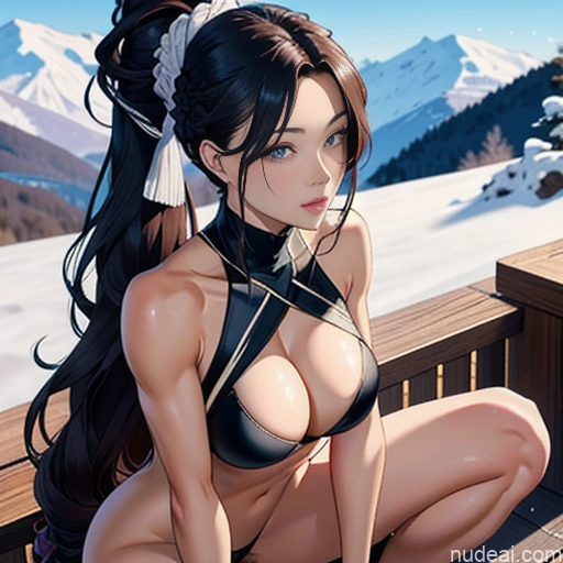 ai nude image of pics of Crisp Anime Squatting Spreading Legs Cosplay Fur One Woman Busty Perfect Boobs Beautiful Perfect Body Long Hair Oiled Body Fairer Skin Ginger Black Hair Purple Hair Ahegao Orgasm 18 Slicked Straight Soft Anime Warm Anime Onsen Mountains Snow Close-up View Nude