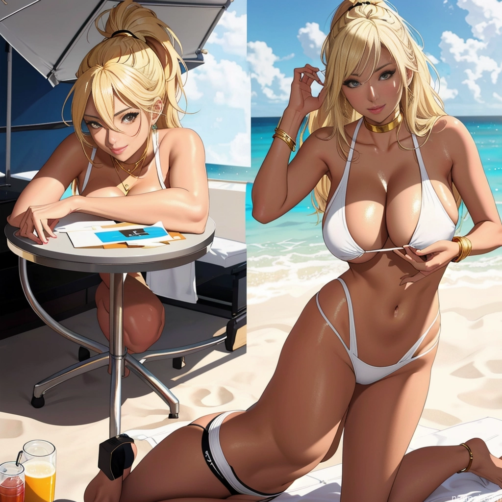 related ai porn images free for Milf Bimbo One Huge Boobs Big Ass Big Hips Tall Tanned Skin 18 Sexy Face Ahegao Blonde Ponytail Asian Soft + Warm Bedroom Close-up View Front View Spreading Legs Cleavage Transparent Gold Jewelry Dark Lighting Simple Harem Pants