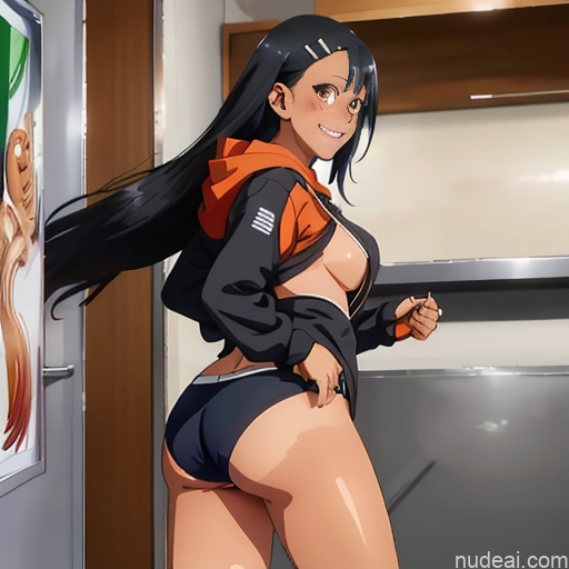 related ai porn images free for Nagatoro Hayase, Hair Ornament, Brown Eyes, Hairclip ,dark Skin, Black Hair Huge Boobs Big Ass Cropped Hoodie Underboob Happy Front View Underwear Soft + Warm Restaurant