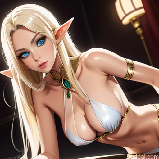 Elf Outfit/Elf Bikini Blonde Warm Anime