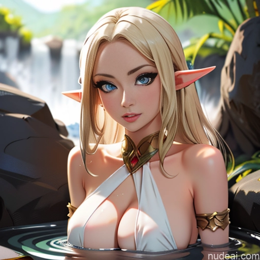 Elf Outfit/Elf Bikini Blonde Warm Anime Bathing