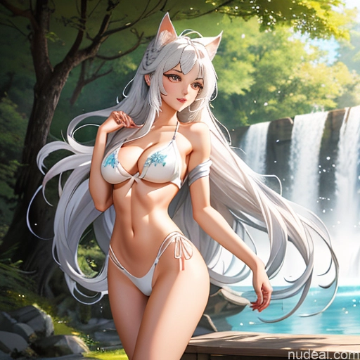 ai nude image of pics of Ahri, 1girl, Long Hair, Animal Ears, Whisker Markings, Korean Clothes, Cleavage, Detached Sleeves White Hair Cute Monster Woman Sorority Busty Perfect Boobs Beautiful Big Ass Big Hips Perfect Body Long Hair 18 Bobcut Crisp Anime Bathroom Nude Topless Transparent