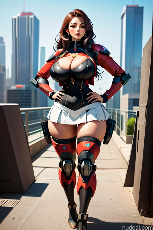 related ai porn images free for Milf Beautiful Big Ass Thick Big Hips Cleavage Thigh Socks Micro Skirt Mech Suit