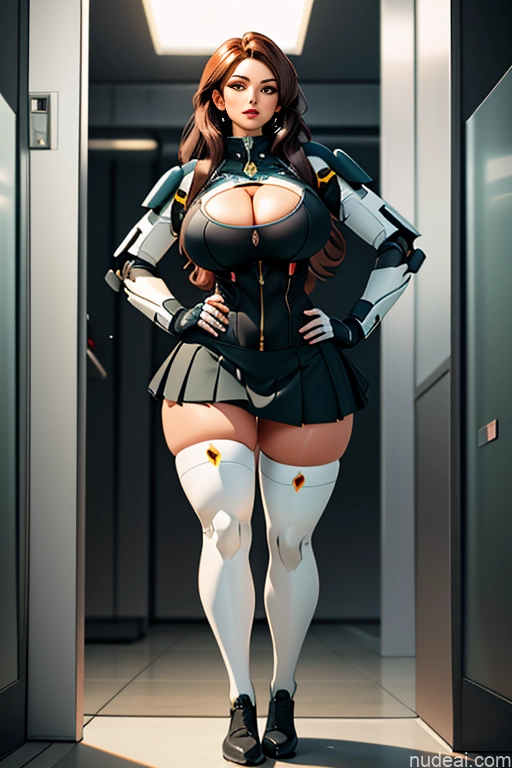 related ai porn images free for Milf Beautiful Big Ass Thick Big Hips Cleavage Thigh Socks Micro Skirt Mech Suit